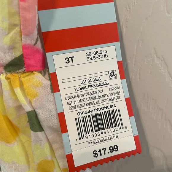 Multi colored floral cotton dress - Sister march available! 3T. NWT - Picture 2 of 5